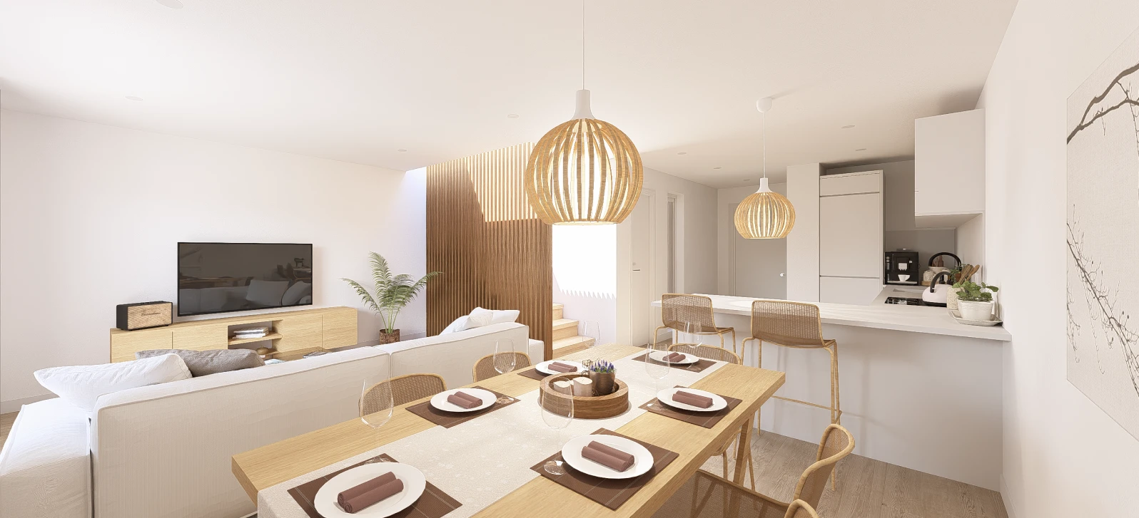 salón cocina